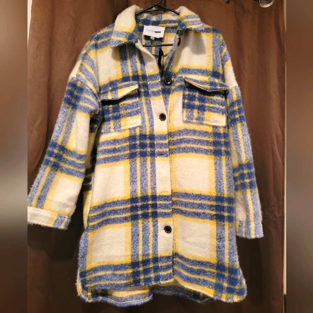 Wool flannel jacket shirtn